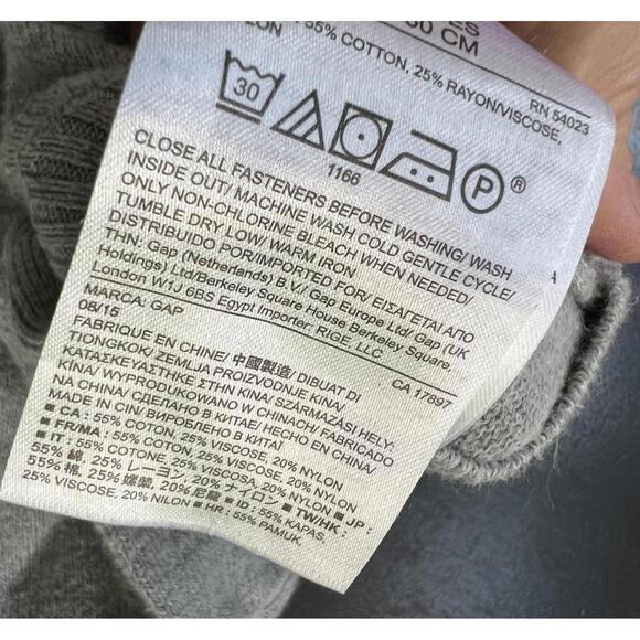 babyGap Baby Knit Romper 0-3 Months Gray Whale Design - Picture 5 of 7